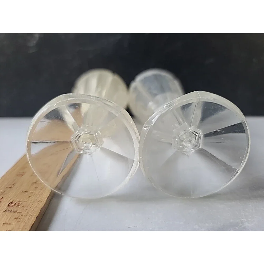 Vintage Plastic Cone-Shaped Salt And Pepper Shakers Vintage, READ